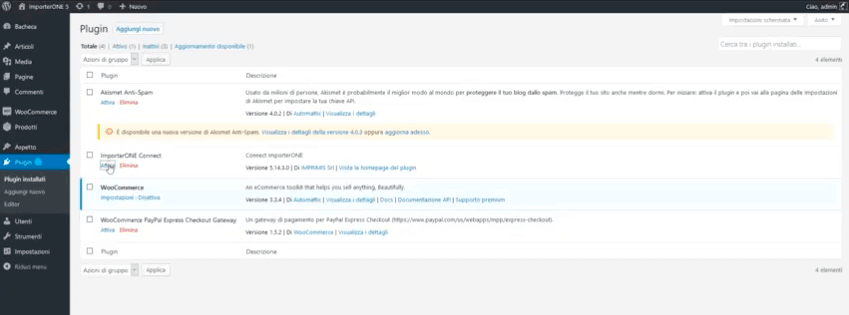 woocommerce importerone