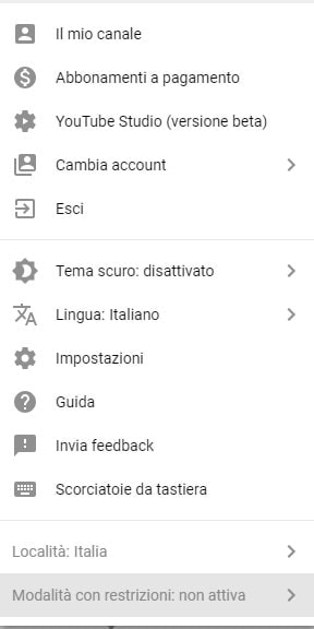 Parental control Youtube: modalità con restrizione Parental control Youtube: modalità con restrizione
