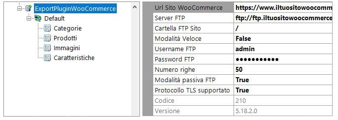 Esportazione WooCommerce ImporterONE